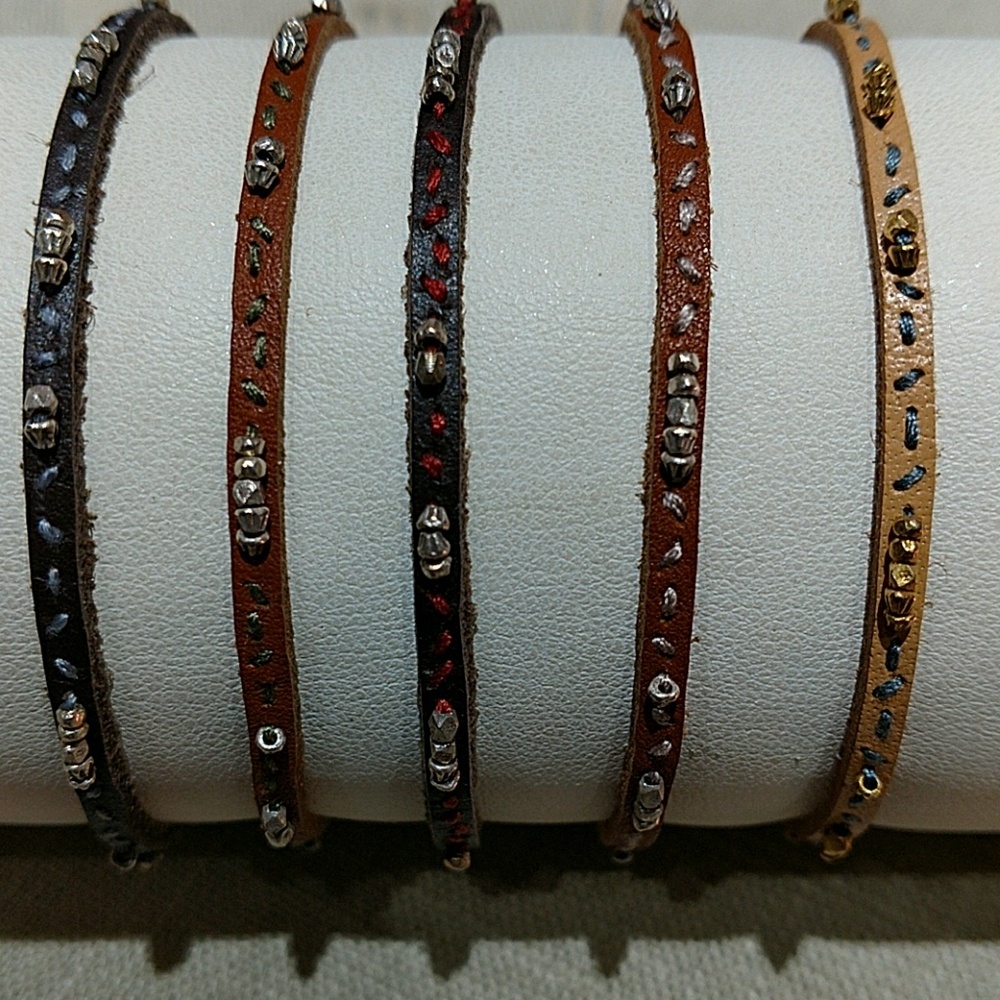 (Chan Luu) leather adjustable bracelet